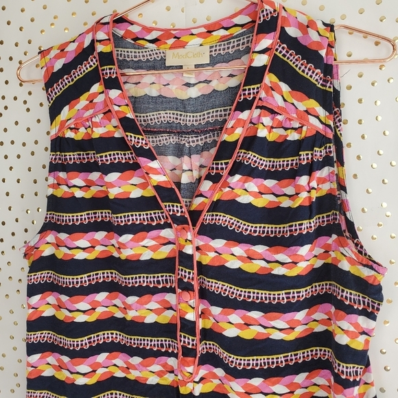 ModCloth Cafe au Doleil Sleeveless Top in Braids - Picture 3 of 7